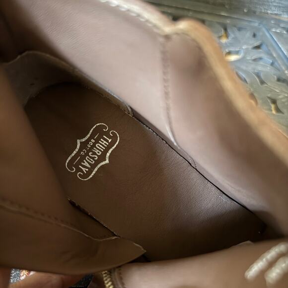 Thursday Boot Co Everyday Downtown Taupe Brown Suede Ankle Boots Size 8 - Picture 12 of 14